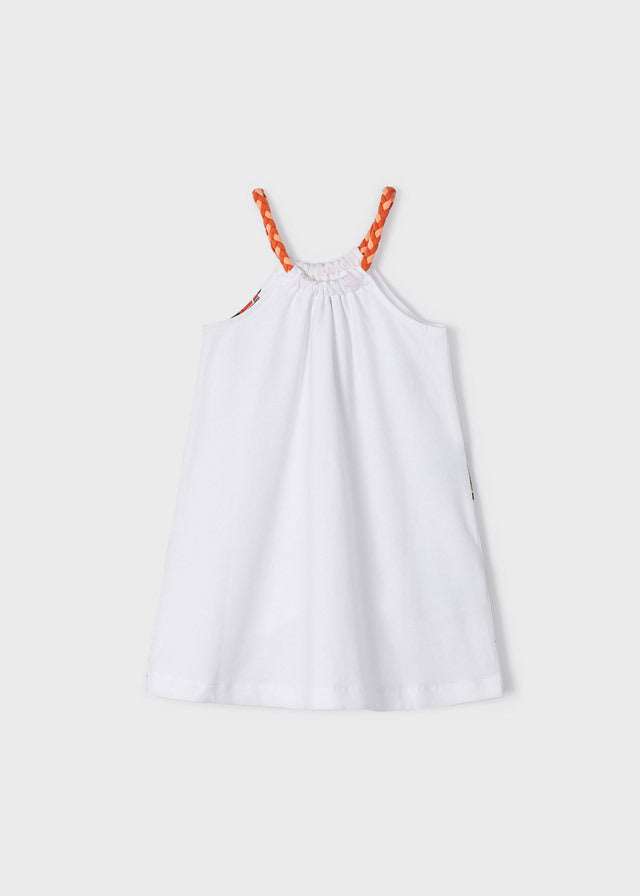 Sukienka z nadrukiem - kolor Biały
