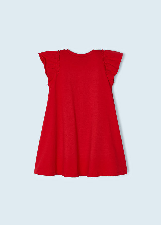 Sukienka z kieszonką - kolor Czerwony