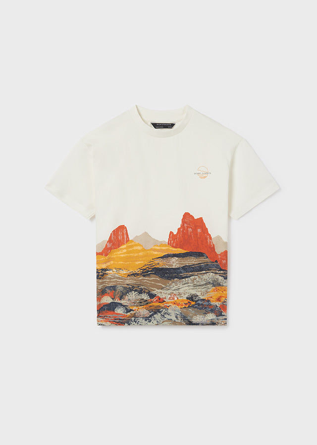 Koszulka krótki rękaw desert sunset - kolor Masala