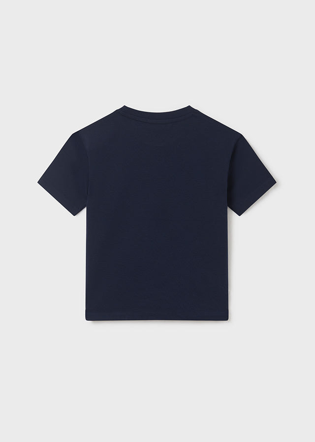 Koszulka krótki rękaw "map" - kolor Granatowy