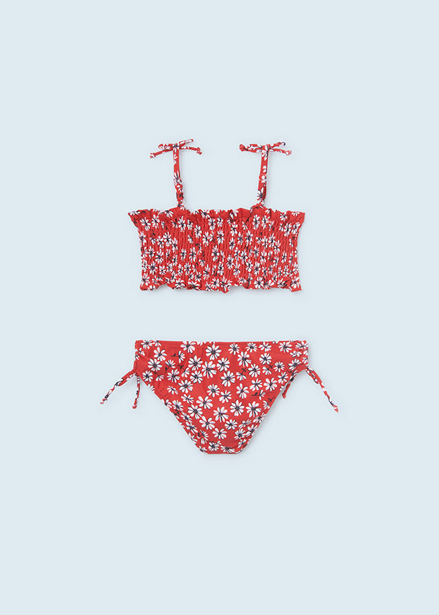 Bikini z marszczeniem - kolor Czerwony