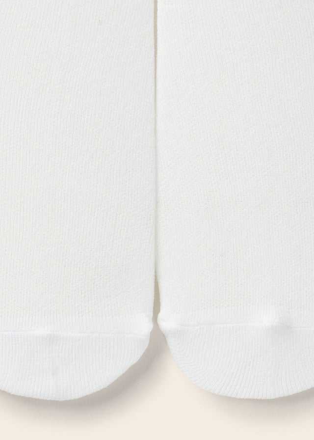Rajstopy z falbanką - kolor Biały