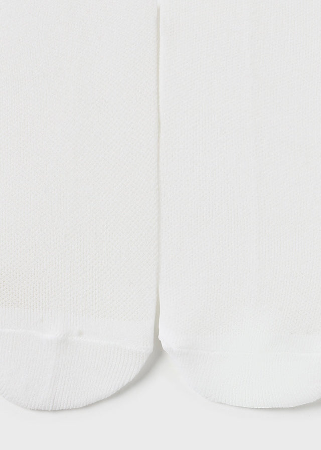 Rajstopy z falbanką - kolor Biały